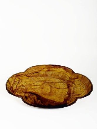Glass tray by George Davidson Glass tray by George Davidson