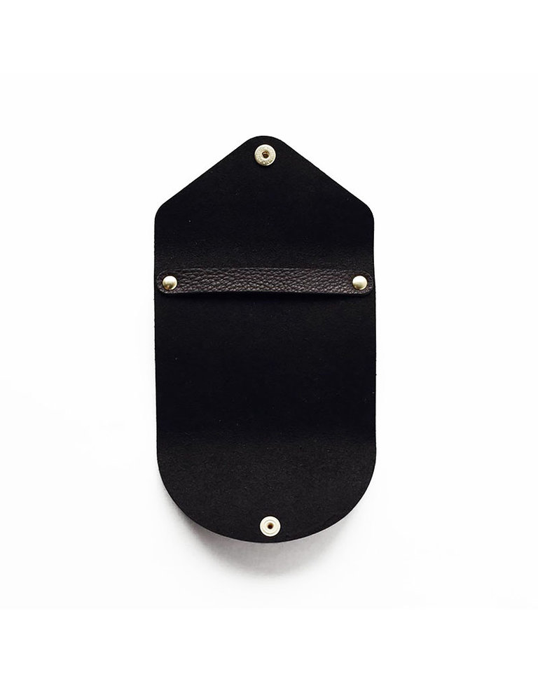 Yamama Yamama Black leather cover for sticky notes