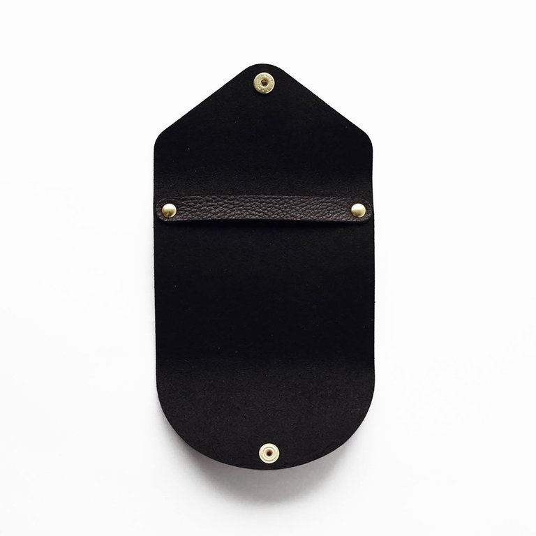 Yamama Yamama Black leather cover for sticky notes