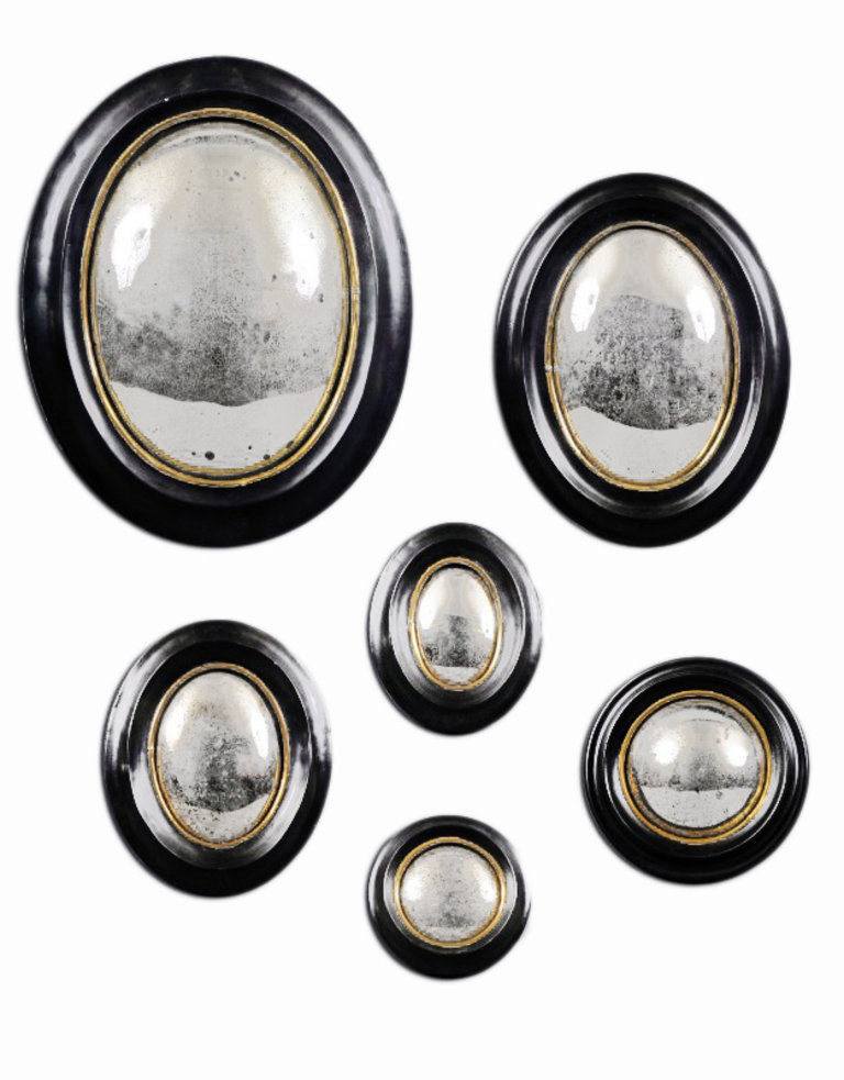 19th Century Witch Mirror Oval Large