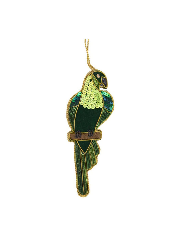 Parrot beaded ornament