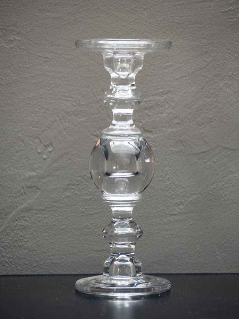 Glass bulb candlestick - 30 cm