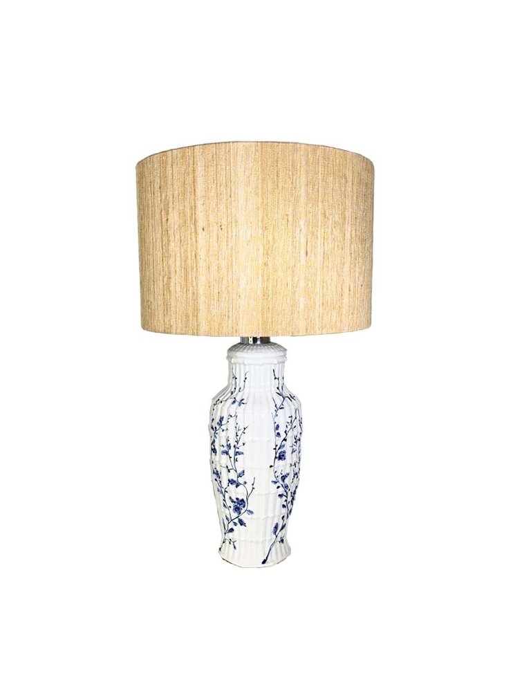 Marlies Boomsma Marlies Boomsma Vintage Manises keramische lamp met handgeschilderde decoraties