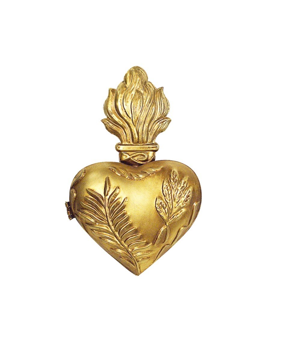 heart box in brass