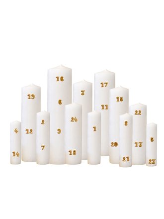 Boncoeurs Kaarsen decoratie - Advent kalender Boncoeurs Kaarsen decoratie - Advent kalender