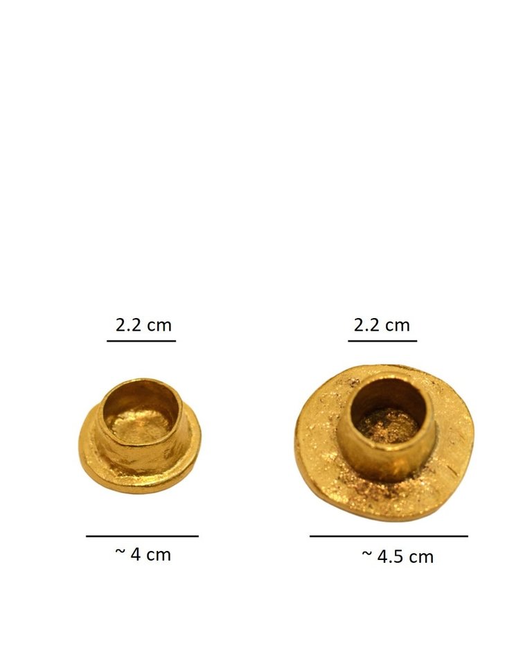 Boncoeurs Messing kaarsen houder - Voor kaars ∅ 2 cm