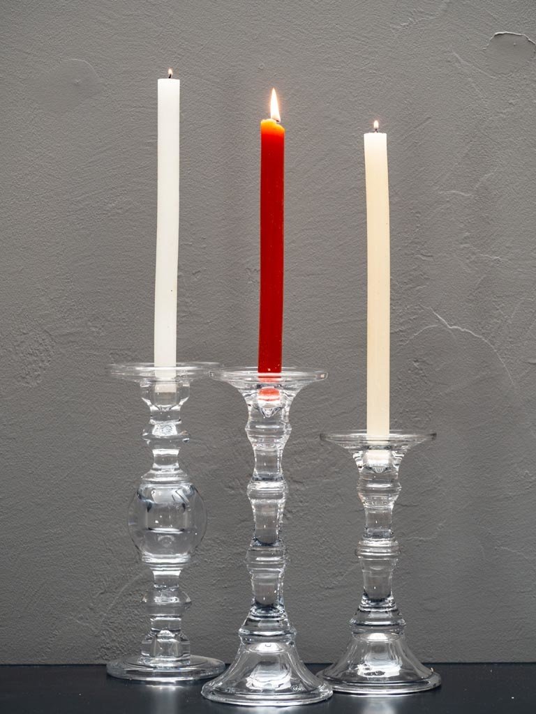 Glass candlestick 30 centimeter