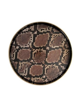 Round fauna tray snake