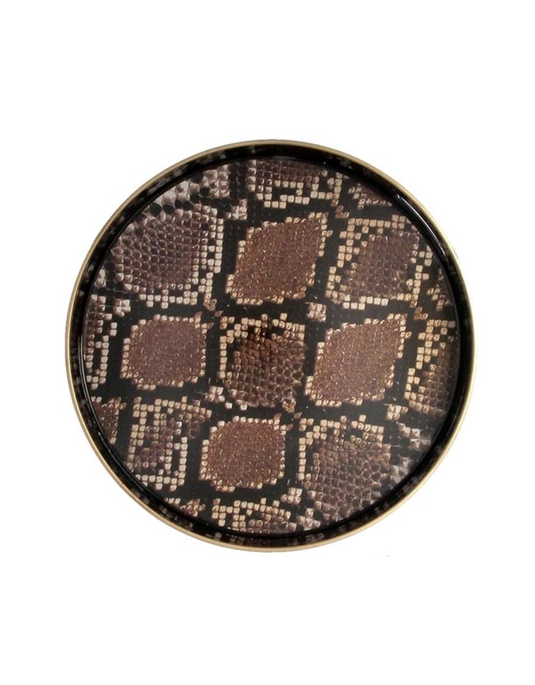 Round fauna tray snake