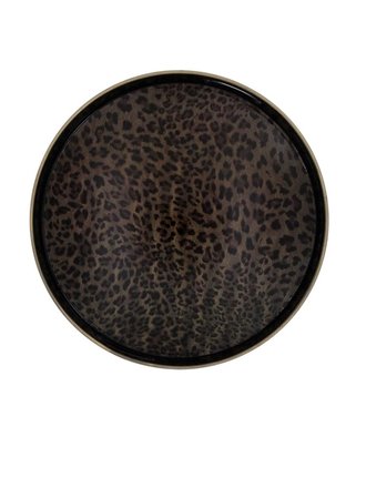Rond fauna dienblad luipaard Rond fauna dienblad luipaard