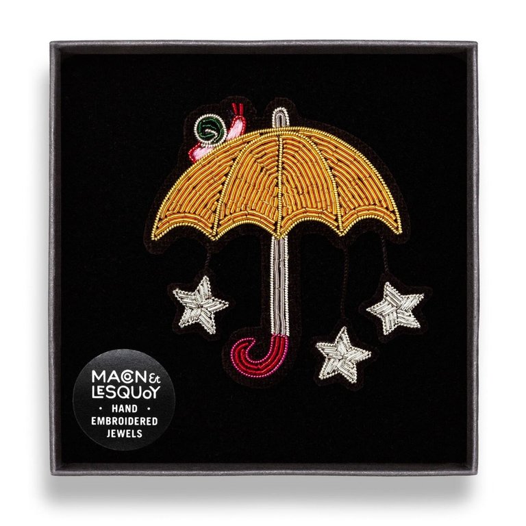 Macon & Lesquoy Brooch - Starry umbrella