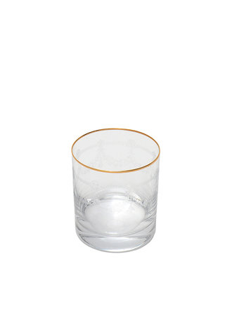 Whiskyglas met gouden rand Whiskyglas met gouden rand