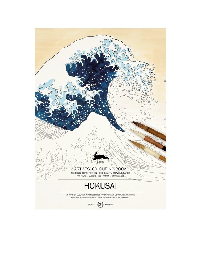 The Pepin Press Artist's colouring book Japanese Hokusai