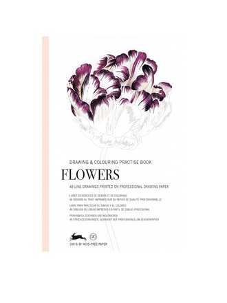 The Pepin Press Pepin Press Bloemen teken- en kleuroefenboek The Pepin Press Pepin Press Bloemen teken- en kleuroefenboek