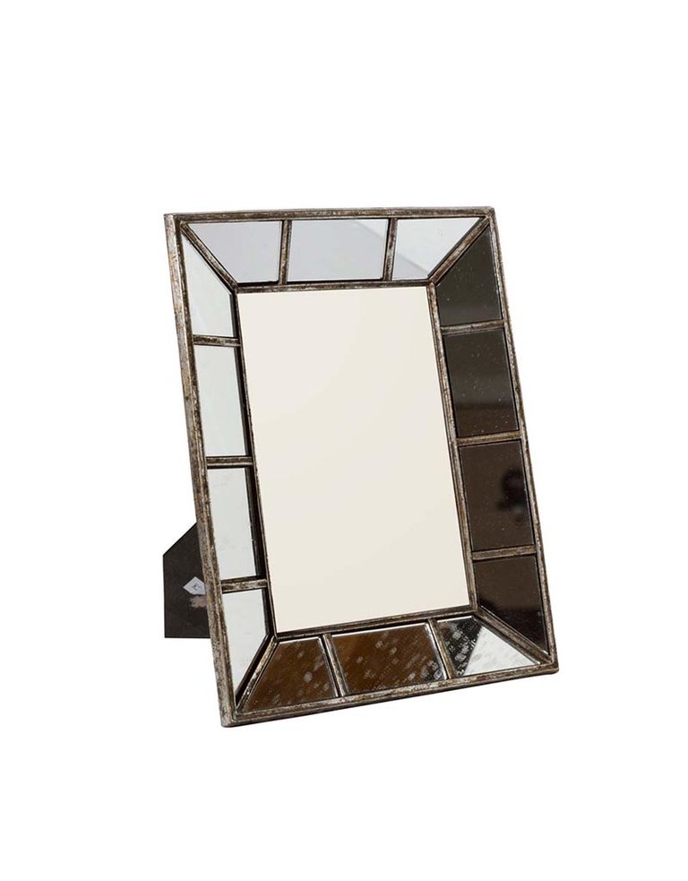 Fotolijst met rand van spiegels (10x15cm)