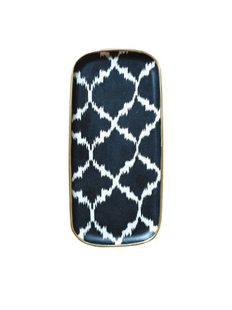 Les Ottomans Fibreglass tray - black and white Les Ottomans Fibreglass tray - black and white