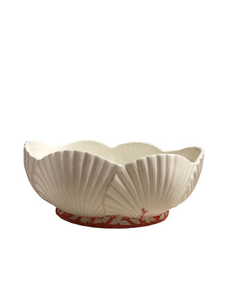 Les Ottomans Large Coral serving bowl Les Ottomans Large Coral serving bowl