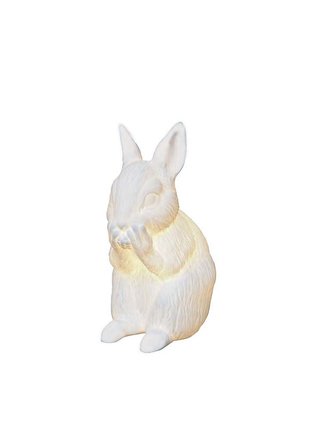 Biscuit  porcelain rabbit lamp Biscuit  porcelain rabbit lamp