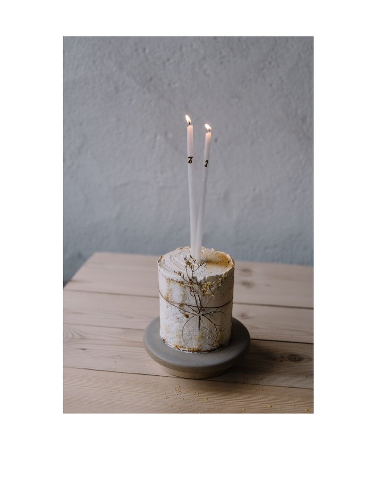 Boncoeurs Verjaardagsset met leeftijd kaarsenprikkers