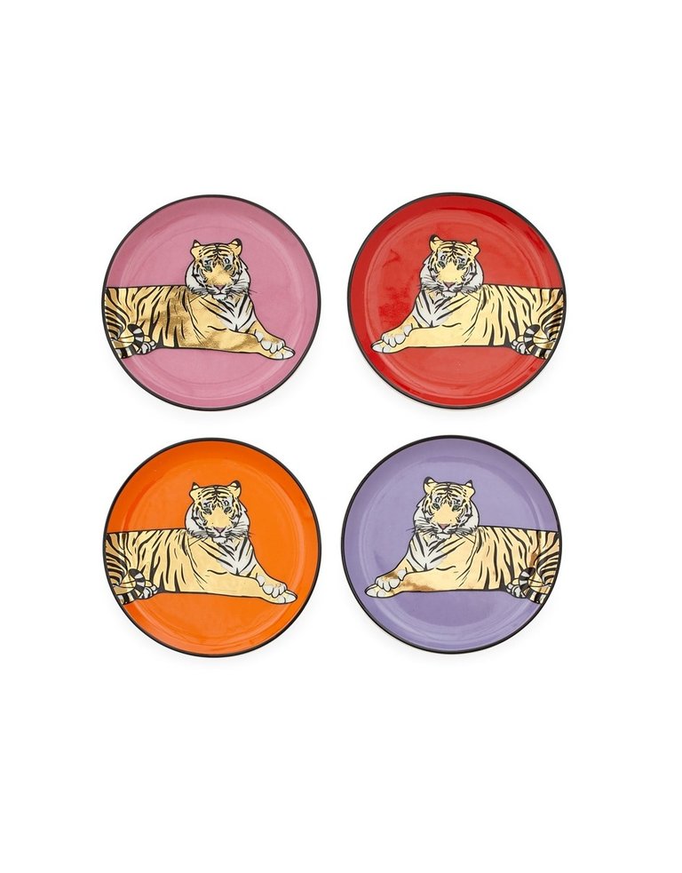 Jonathan Adler Gilded Safari Tiger Coasters