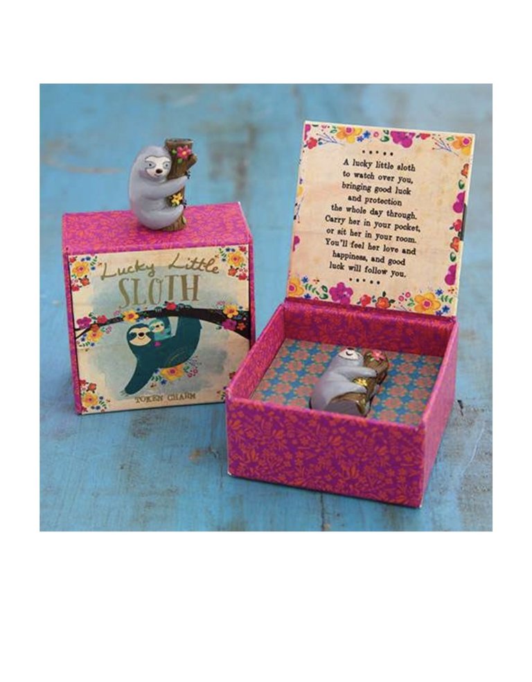 Noï/Natural Life Lucky charm in a box - Sloth