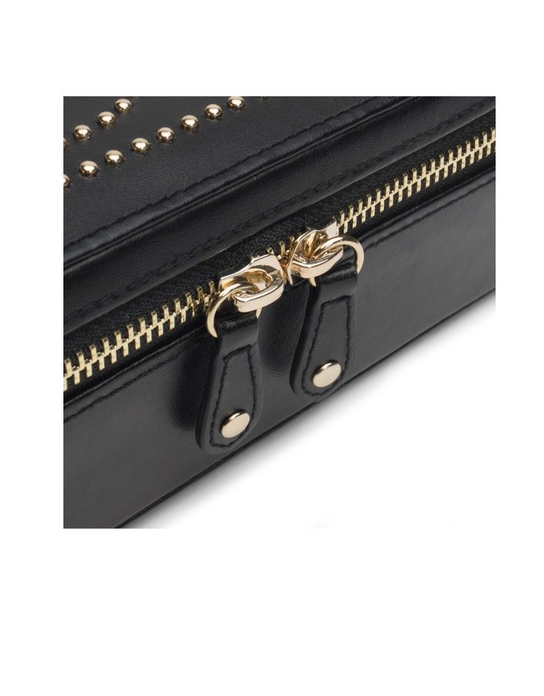 WOLF Studded travel jewelry case - Marrakesh - black