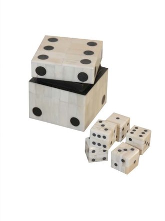 Dobbelstenen doos Dobbelstenen doos