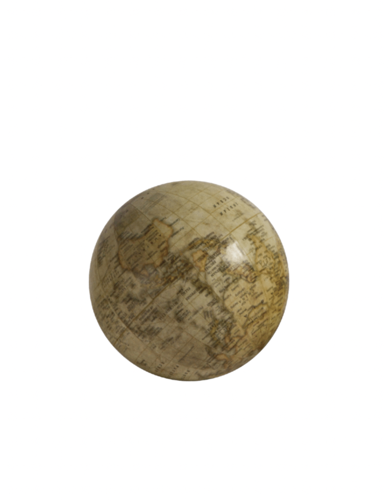 Decoratieve papieren globe - 3 kleuren