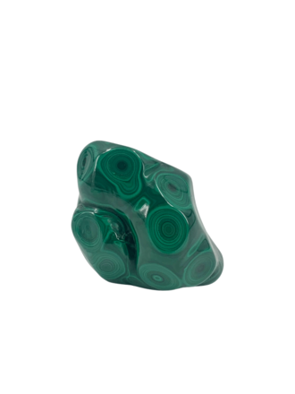 Standing piece of polished malachite Standing piece of polished malachite