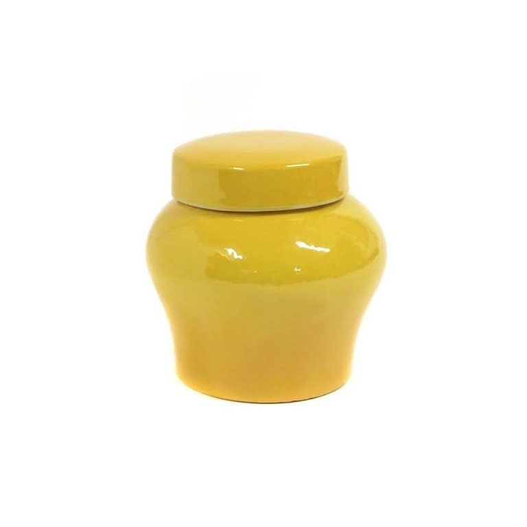 Yellow ginger pot