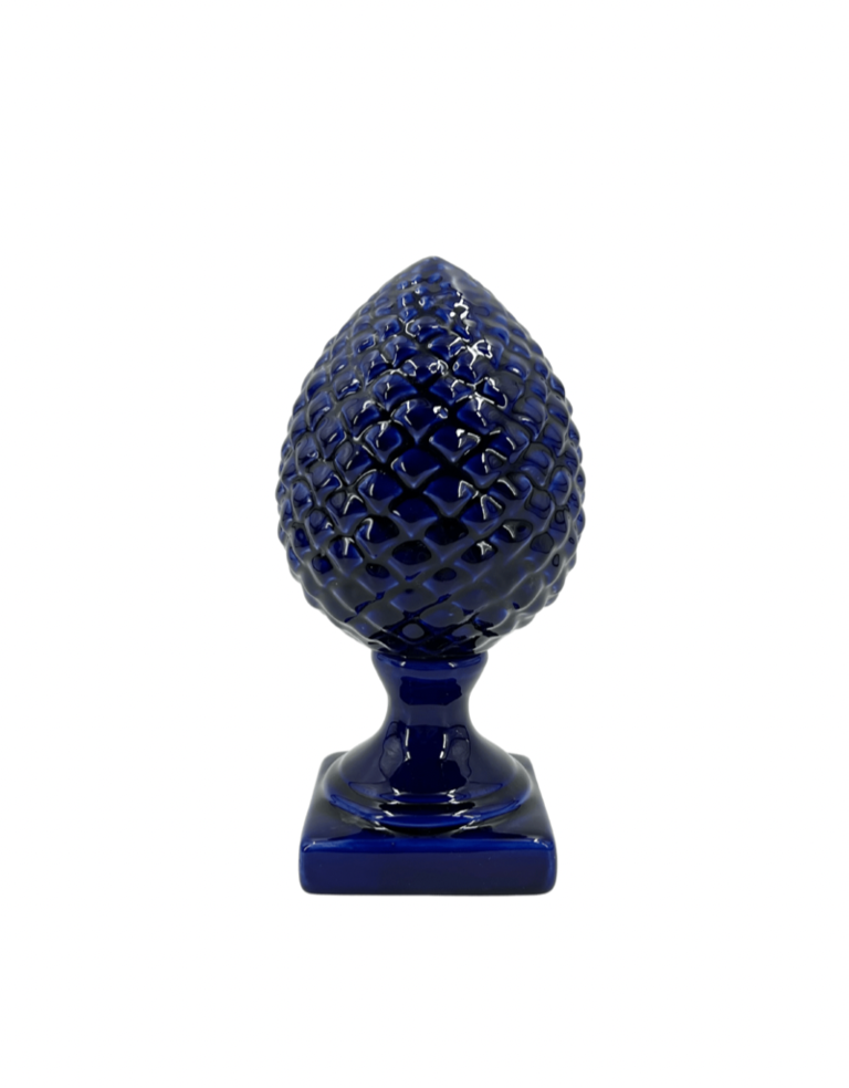 Sapphire blue pine cone ornament agata treasures