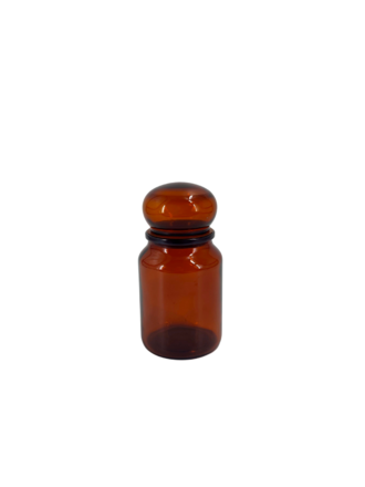 Vintage Amber Apothekersfles – Klein (Vintage jaren ’70)