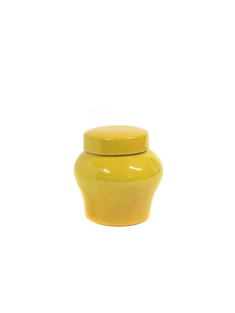 Yellow ginger pot Yellow ginger pot