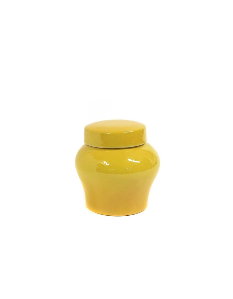 Yellow ginger pot