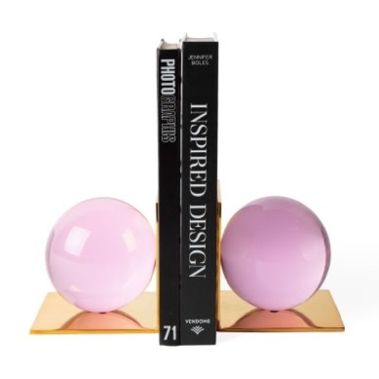 Jonathan Adler Globo Bookend set - Pink