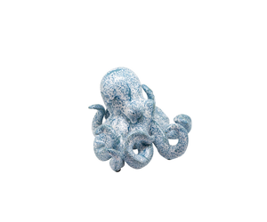 Blue patina ceramic octopus - Curiosa Cabinet