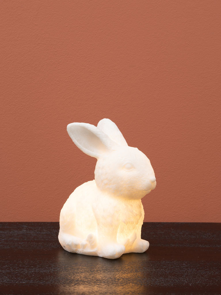 Small rabbit lamp on battery