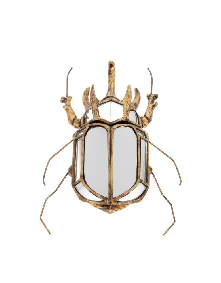 Rhinocerous beetle mirror wall decor