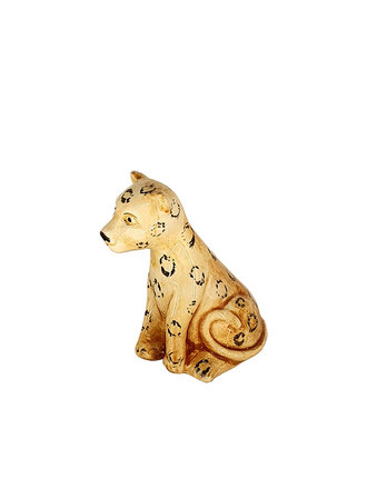 Les Ottomans Ceramic place holder - sitting leopard Les Ottomans Ceramic place holder - sitting leopard