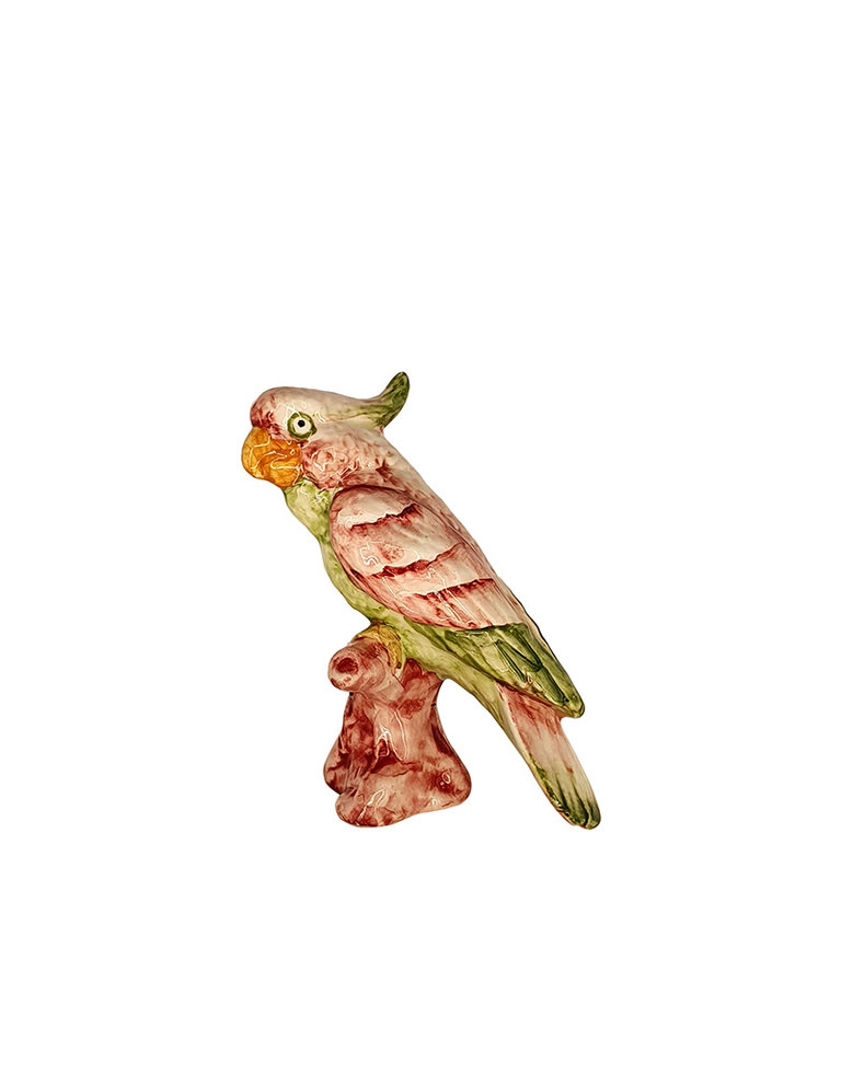 Les Ottomans Ceramic place holder - cockatoo - pink wing