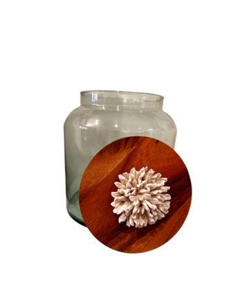 Anoq Large glass jar - wooden lid Anoq Large glass jar - wooden lid