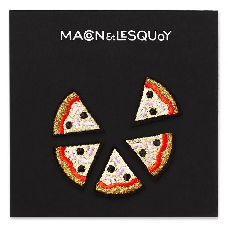 Macon & Lesquoy Pizza strijkapplicaties