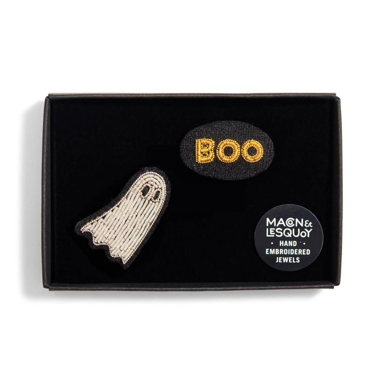Macon & Lesquoy Two brooches - Ghost + Boo