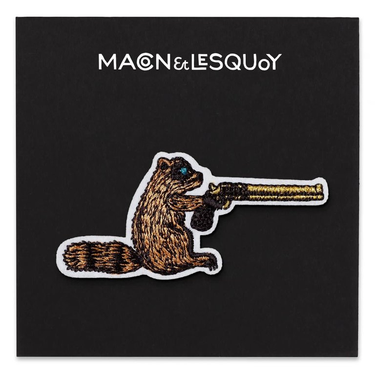 Macon & Lesquoy Patch - Gangsta Raccoon