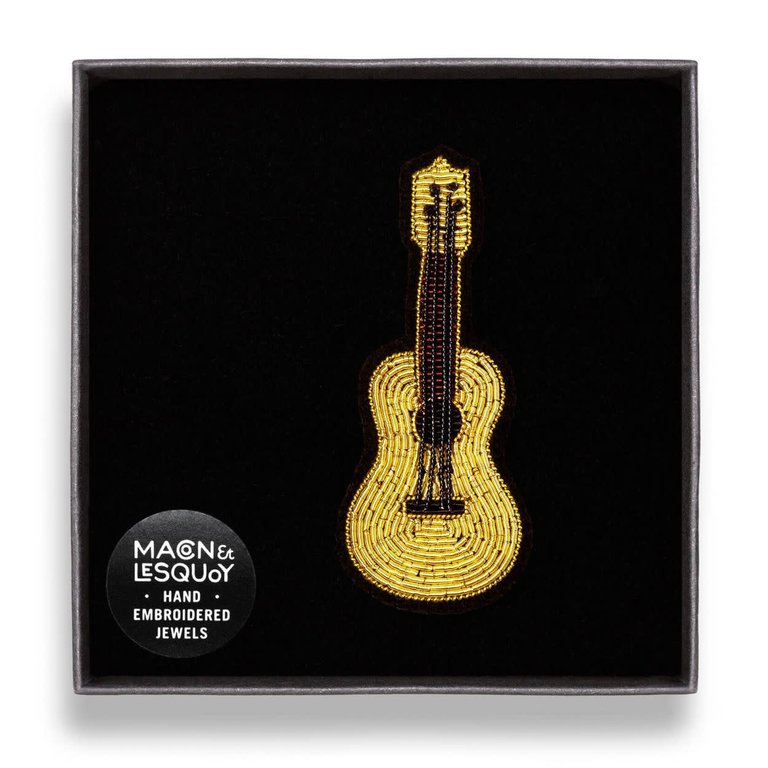 Macon & Lesquoy Brooch - Guitar