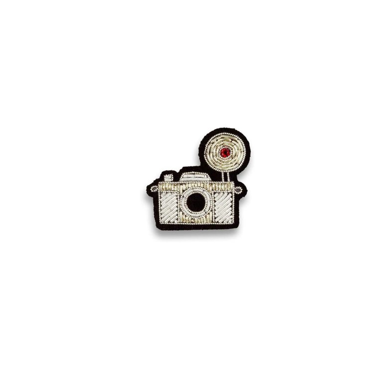 Macon & Lesquoy Brooch - Silver Camera