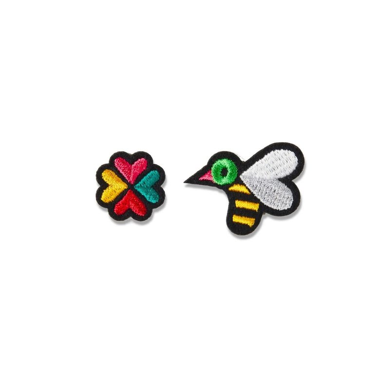 Macon & Lesquoy Patches - bee & Flower