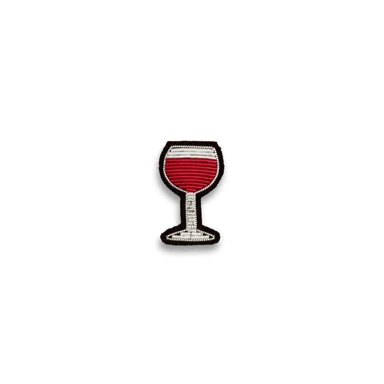 Macon & Lesquoy Brooch - Glass of Red Wine