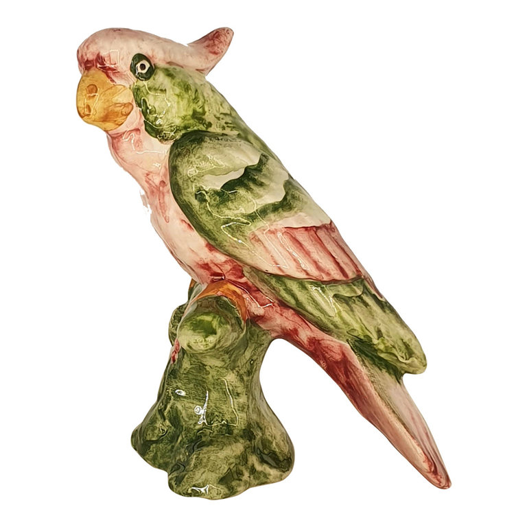 Les Ottomans Ceramic place holder - cockatoo - green wing