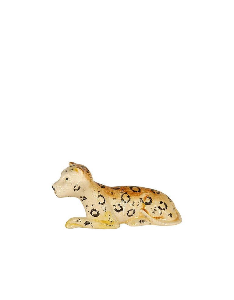 Les Ottomans Ceramic place holder - lying leopard